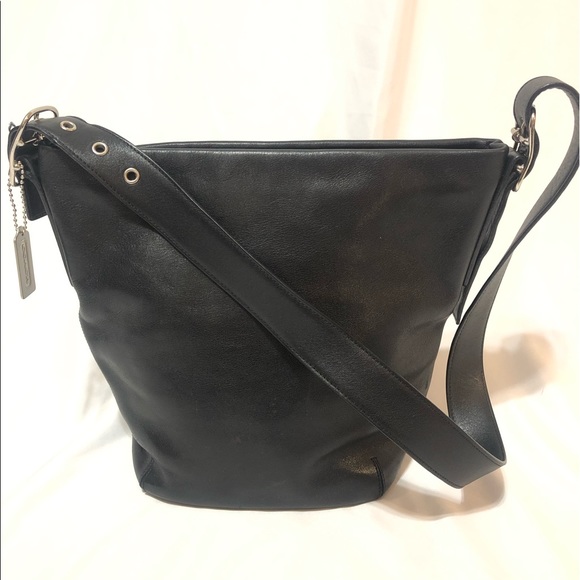 Coach Handbags - Coach Black Leather Shoulder Bag